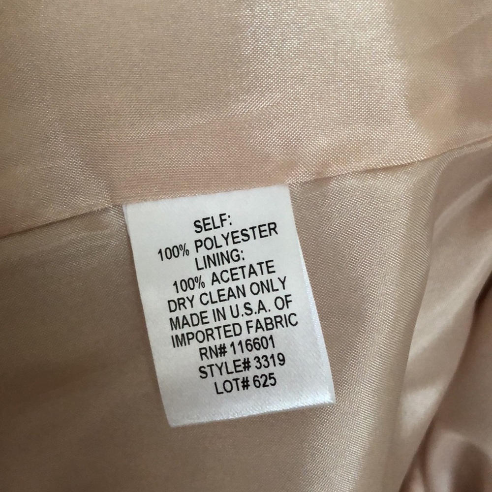 Bigio Collection Vegan Fur Jacket Beige Gold 8 - Picture 5 of 15